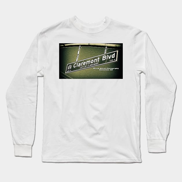 Claremont Boulevard, Claremont, California by Mistah Wilson Long Sleeve T-Shirt by MistahWilson